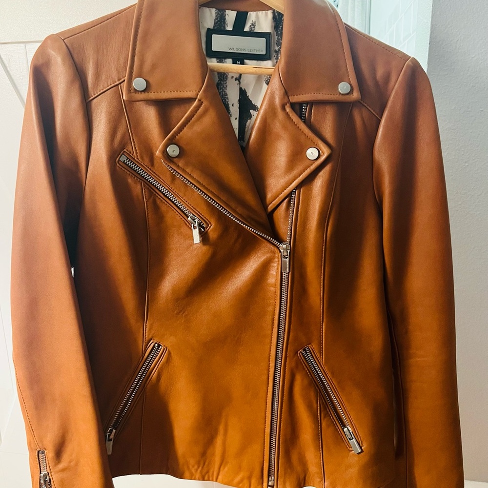 Brown Leather Jacket - Picture 5 of 5